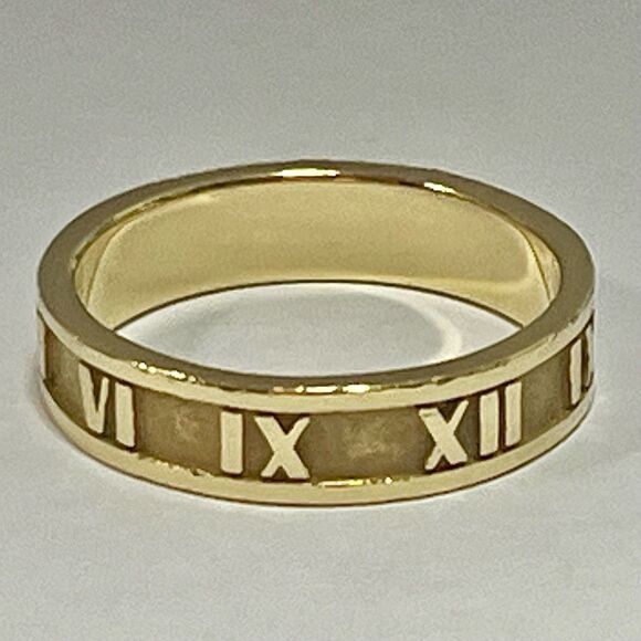 Retired Tiffany & Co. Atlas  Band - 18k Yellow Gold - sz 5.5 - Picture 9 of 16